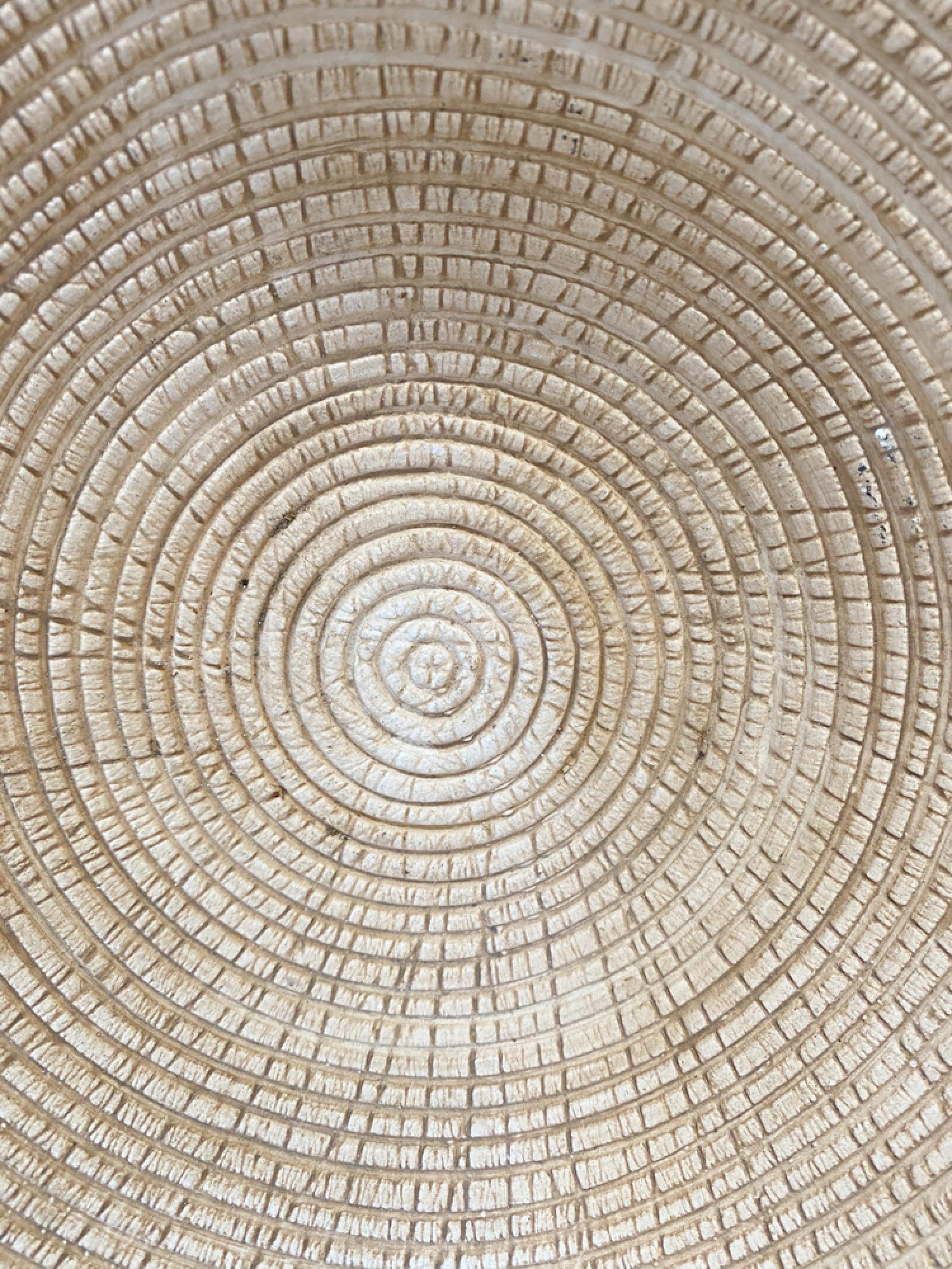 CONJUNTO de 2 Cuencos contemporáneos de cerámica marrón, 1 oval y 1 redondo (Jomaze Pottery) PRECIADOS POR PAREJAS