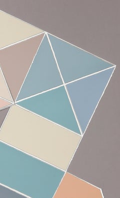 „Echo Structure“, Siebdruck und Collage, Multiplikat von Jon Beckley