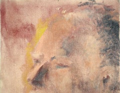 Expressionistic Portrait of a Man in Red - Original Oil Painting