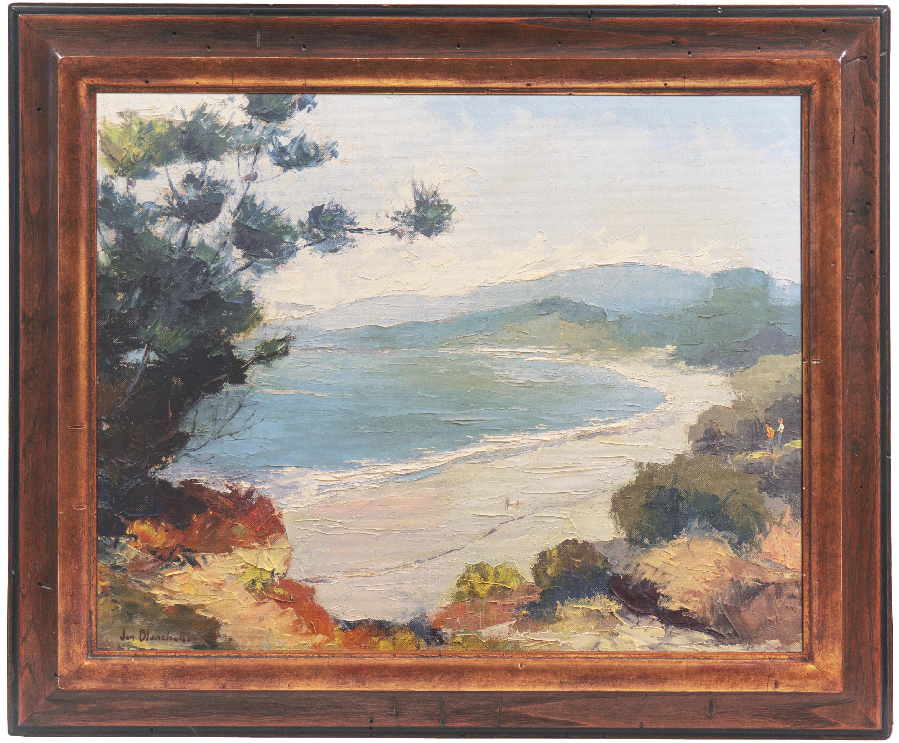'Rio Del Mar Beach, Aptos', Santa Cruz, California, Pittsburgh Art Institute - Painting by Jon Blanchette