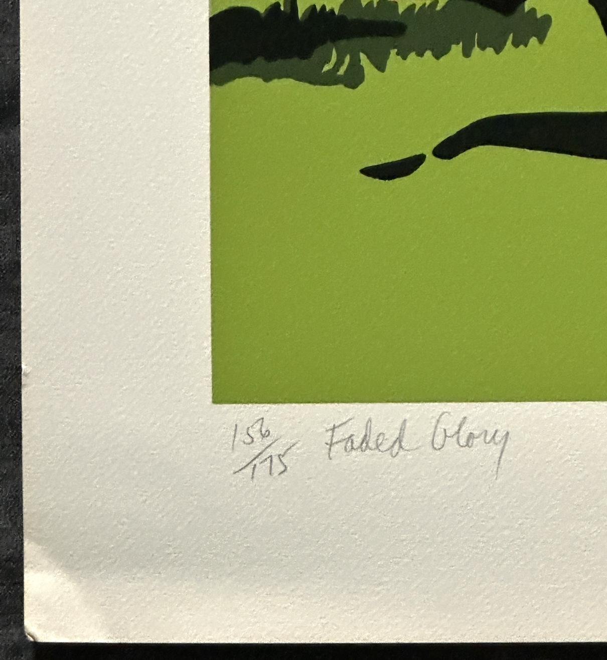 Jon Carsman Faded Glory 1977 Serigrafía firmada de edición limitada en venta 1