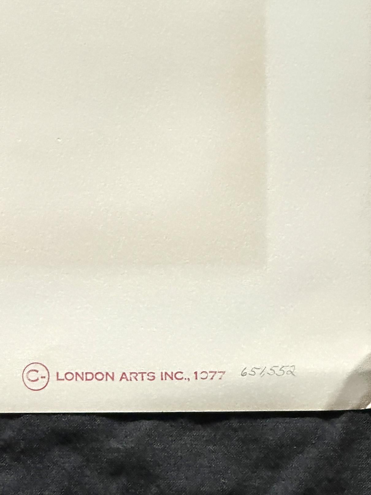 Jon Carsman Faded Glory 1977 Serigrafía firmada de edición limitada en venta 5