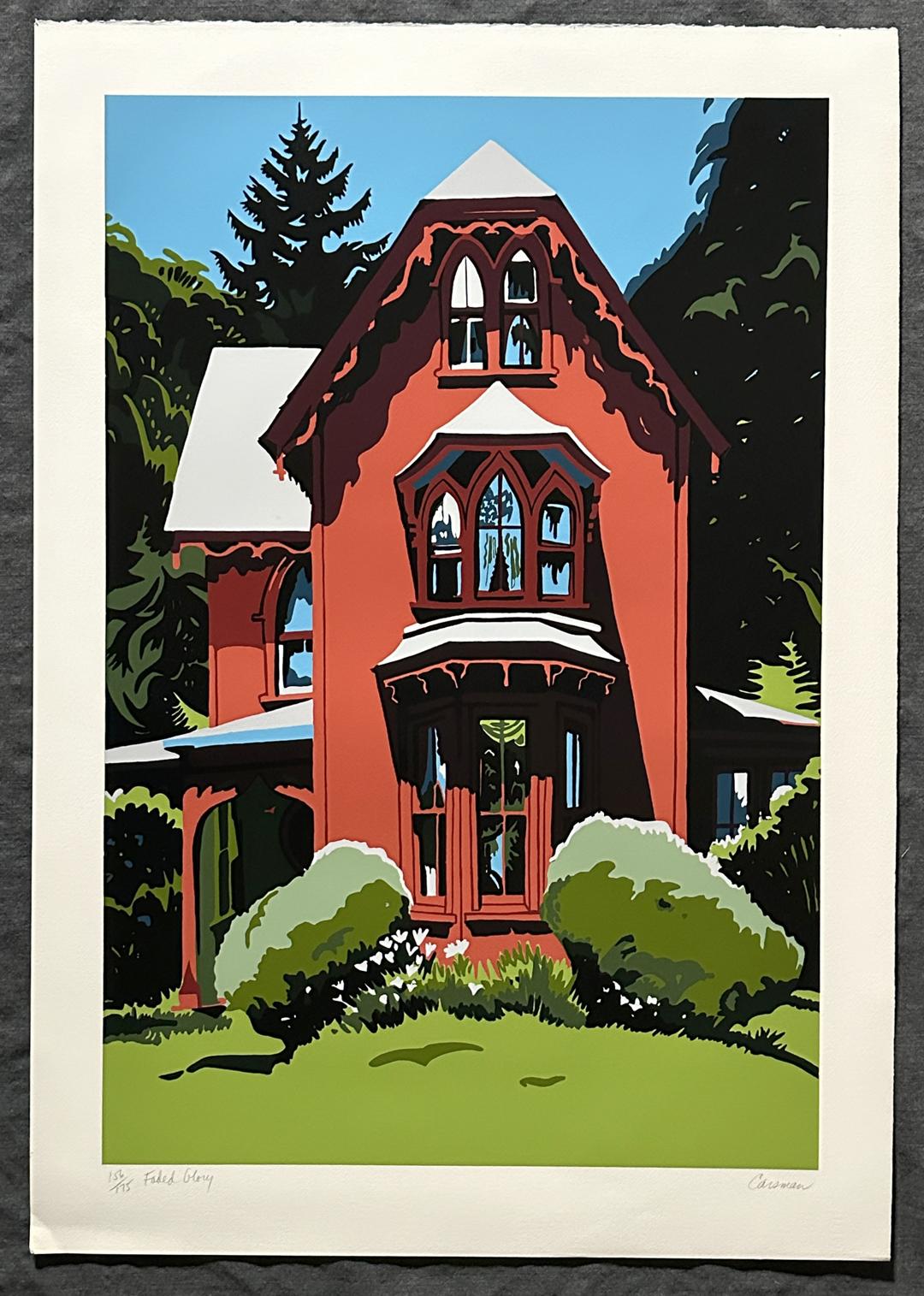 Jon Carsman Faded Glory 1977 Serigrafía firmada de edición limitada en venta 7