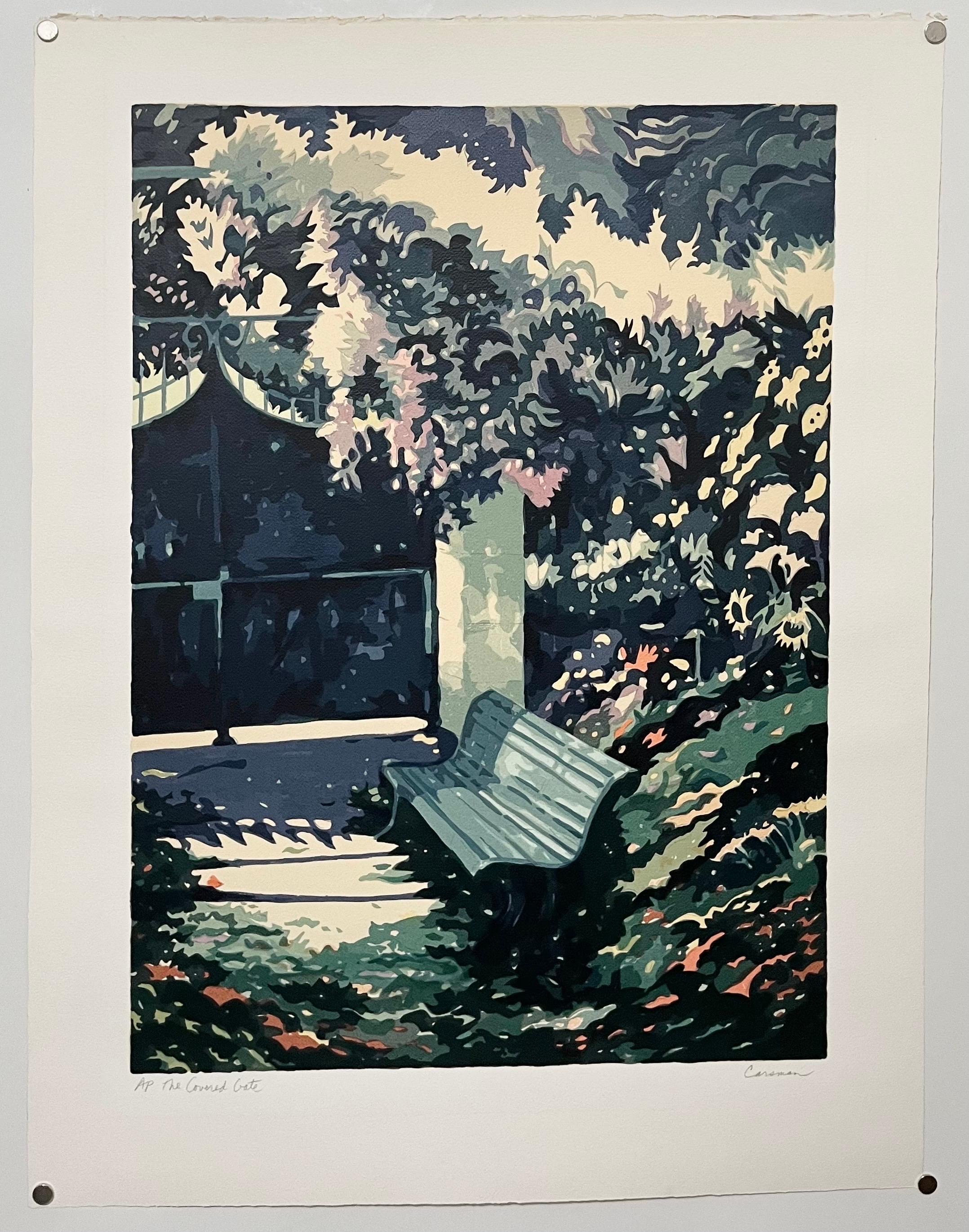 Park Bench Silkscreen Lithograph Hand Signed 