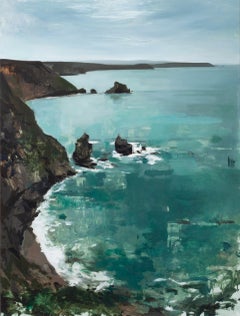 « Fragmentations sur Bassets Cove », peinture à l'huile originale