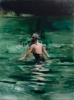 « Into the Depths », peinture à l'huile originale
