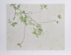 Vintage Apple Blossoms, American Modern Lithograph by Jon D'Orazio
