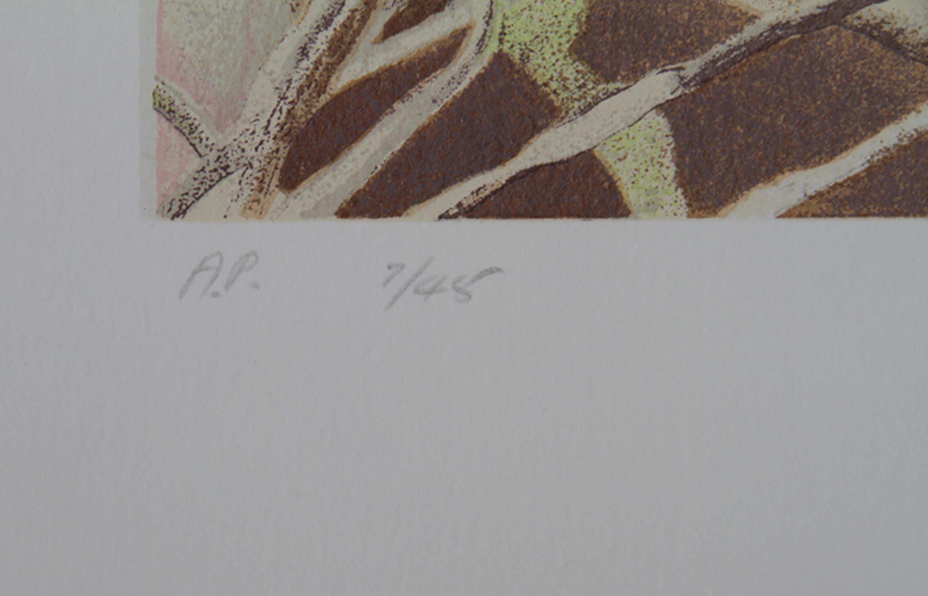 Dogwood II, litografía impresionista de Jon D'Orazio en venta 2