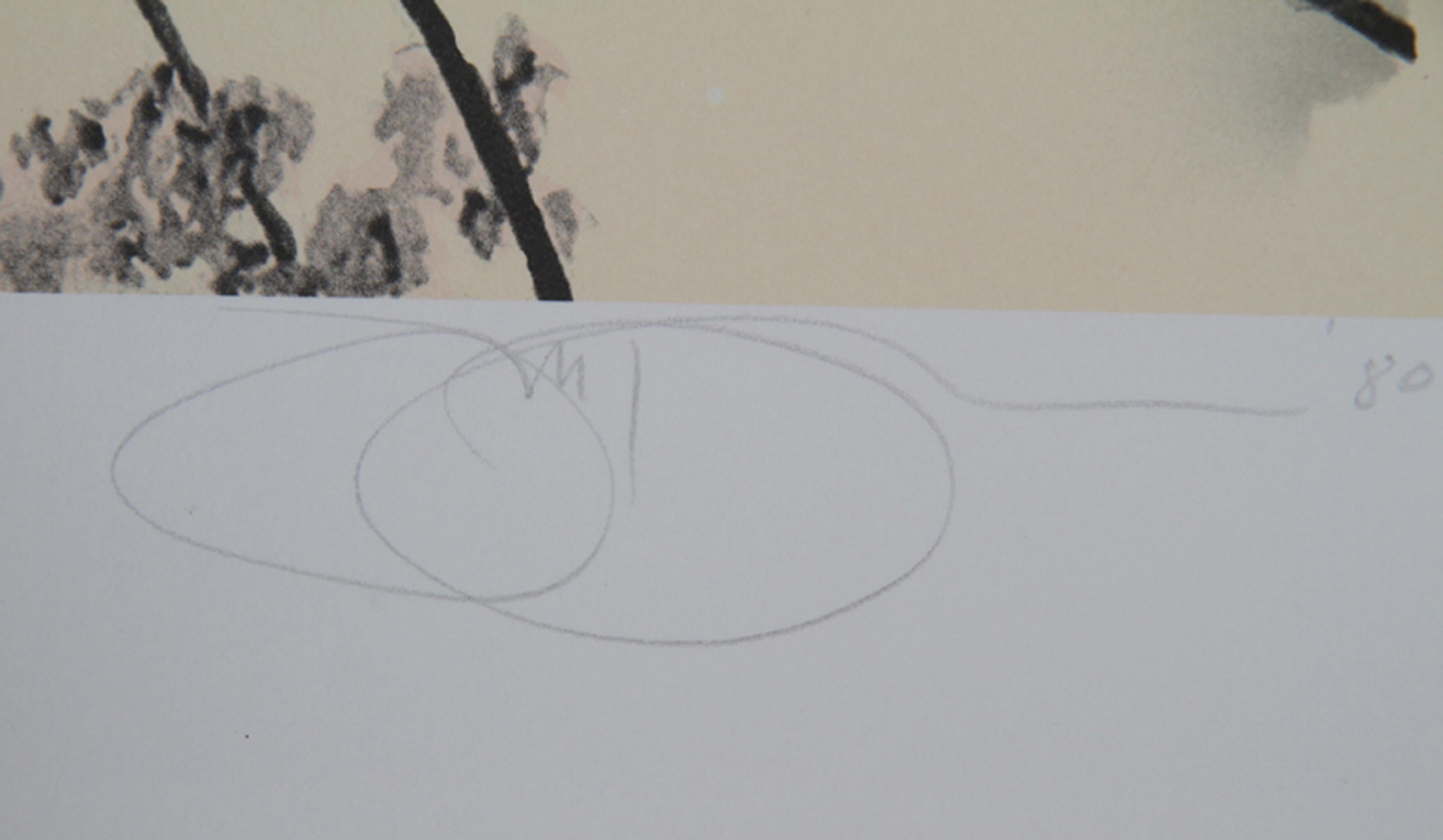 Windswept, American Modern Lithograph by Jon D'Orazio For Sale 1