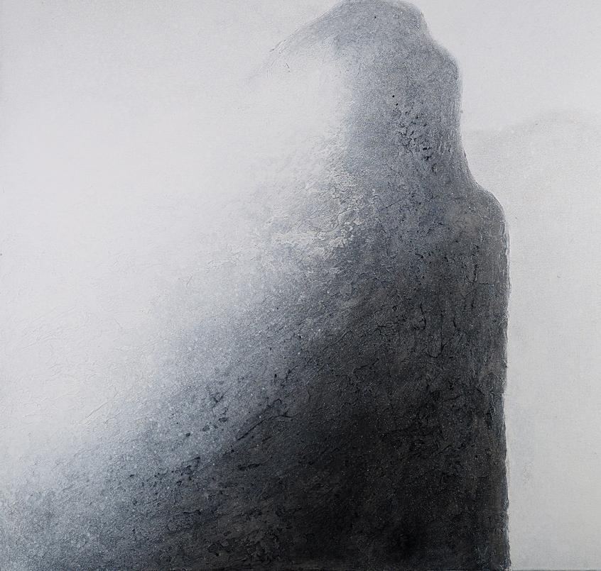 Montañas Negras I - Siglo XXI, Contemporáneo, Pintura, Técnica mixta - Landscape Painting Negro de Jon Errazu