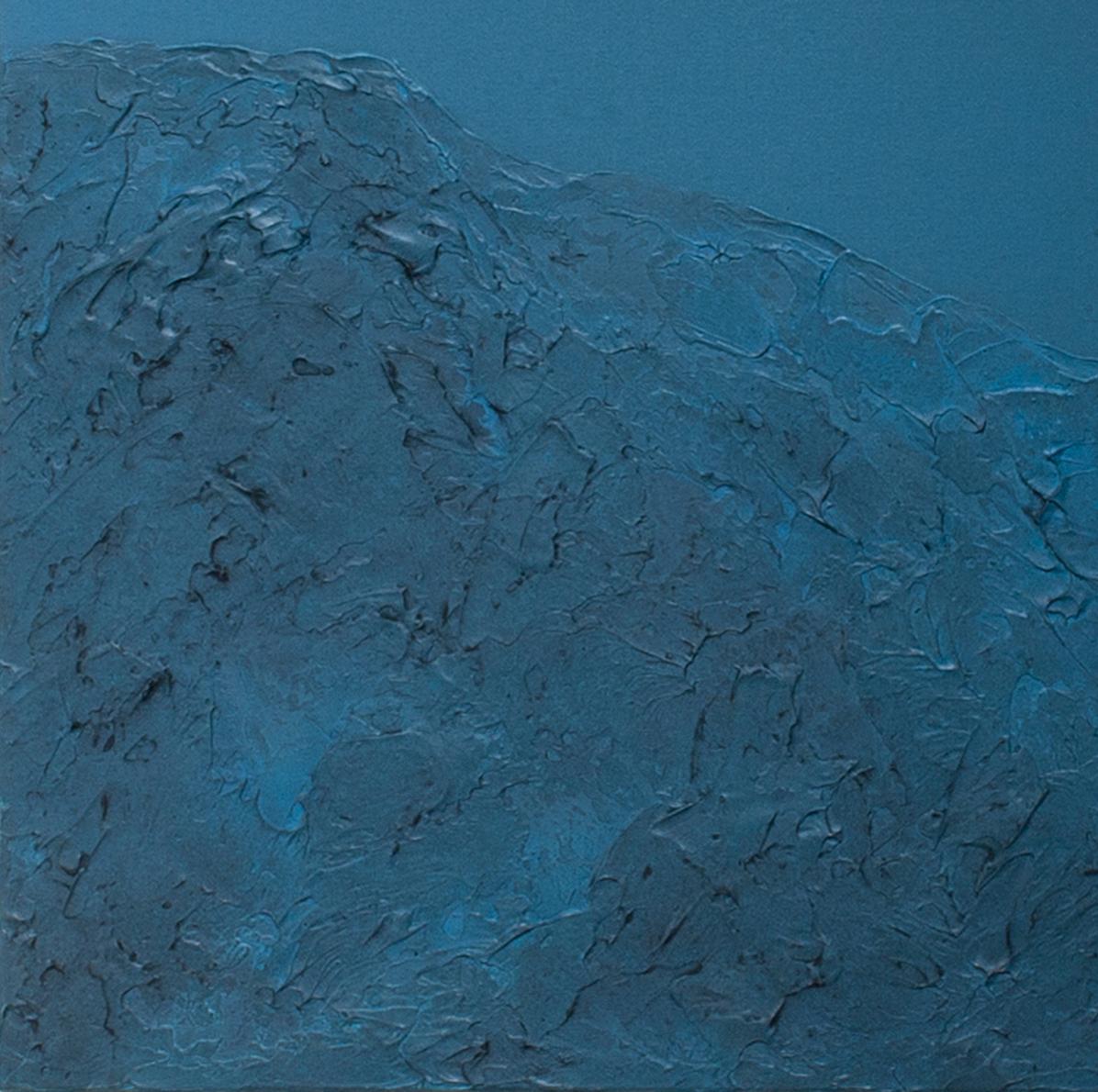 Montañas Negras XIX - Siglo XXI, Arte Contemporáneo, Pintura de Paisaje - Landscape Painting Azul de Jon Errazu