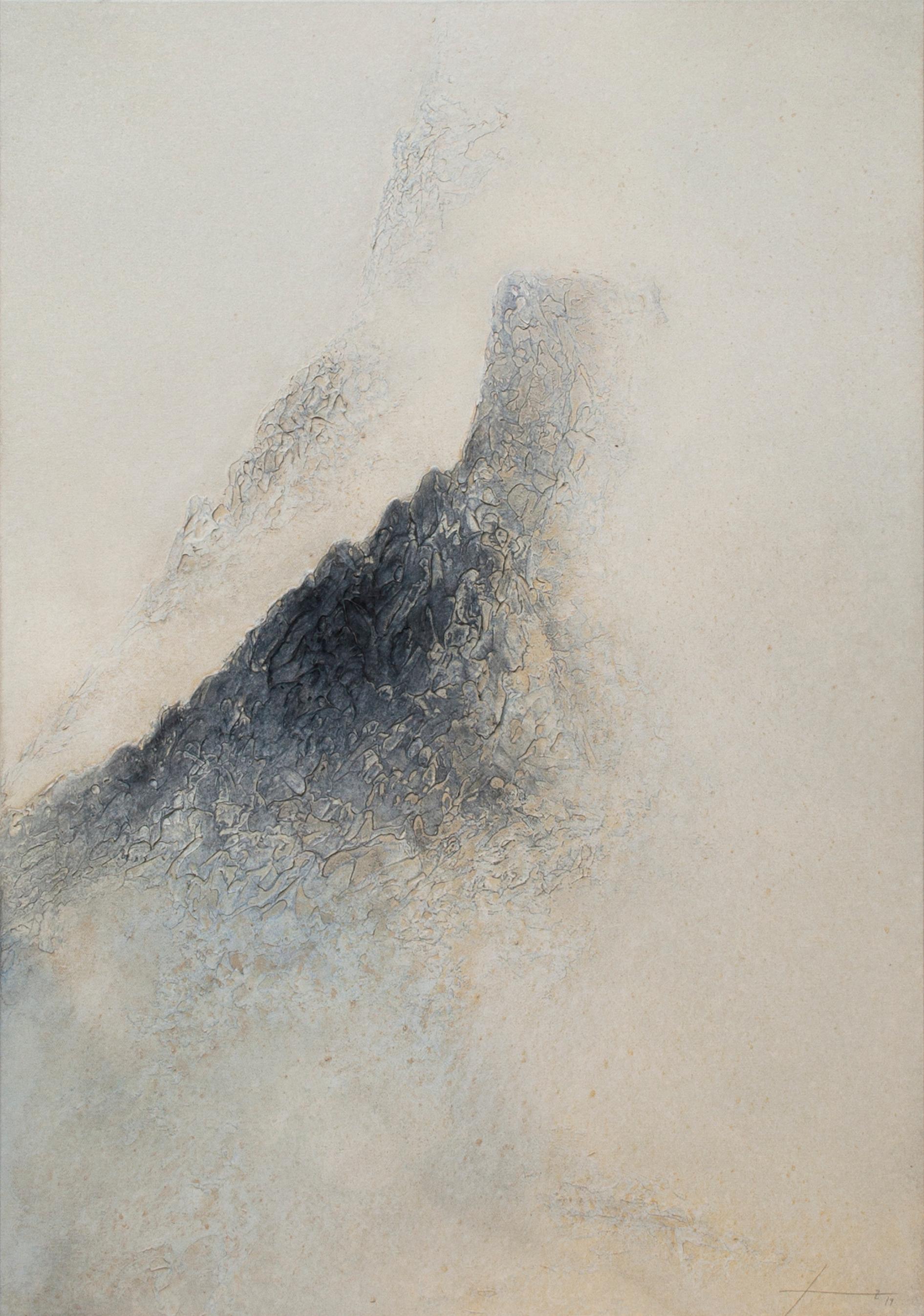 Schwarze Berge XVI. - 21. Jahrhundert, Zeitgenössisch, Abstraktes Gemälde, Landschaft