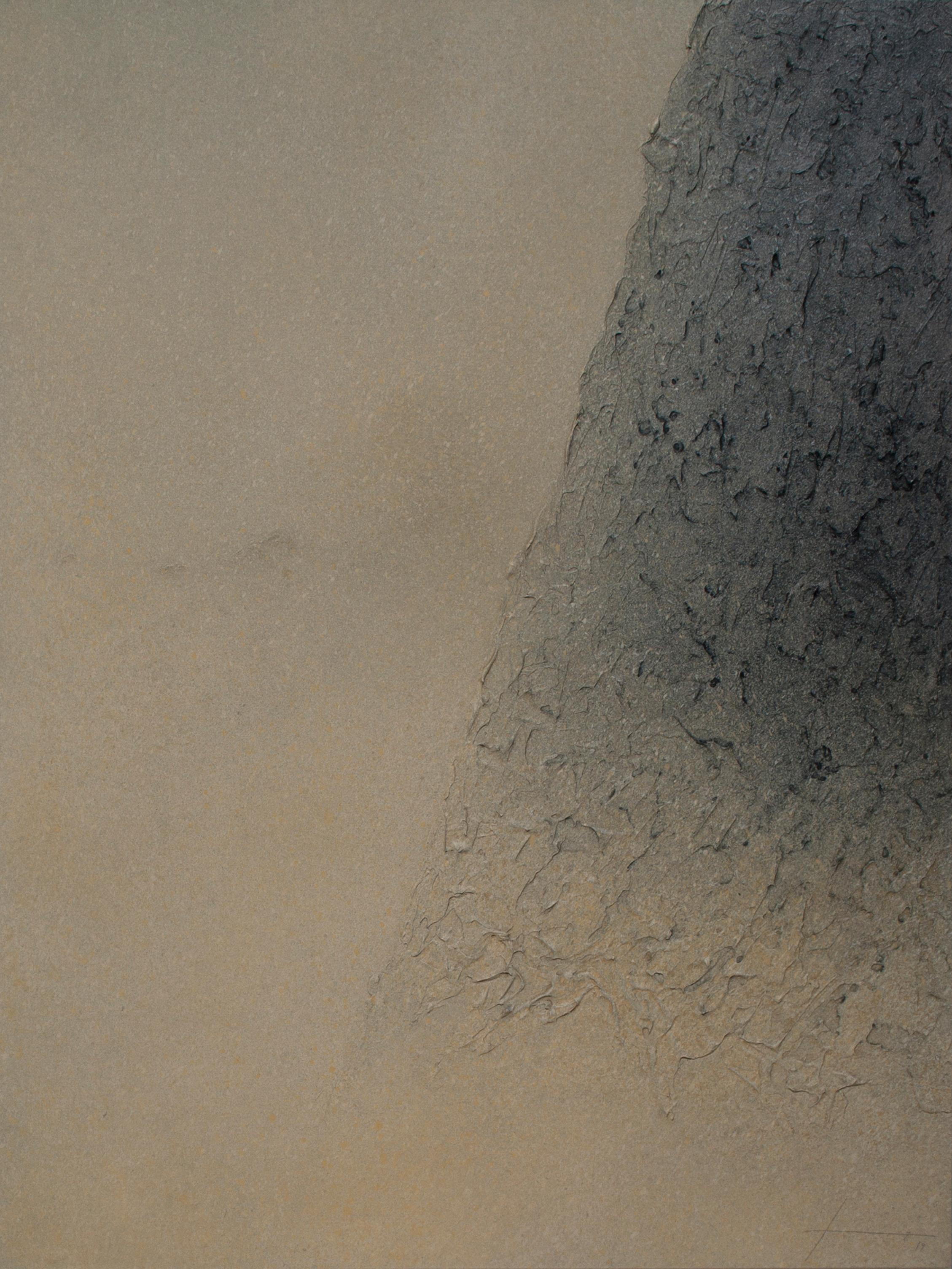 Jon Errazu Landscape Painting - Black Mountains XVII - 21st Century, Contemporary, Abstract Painting, Landscape