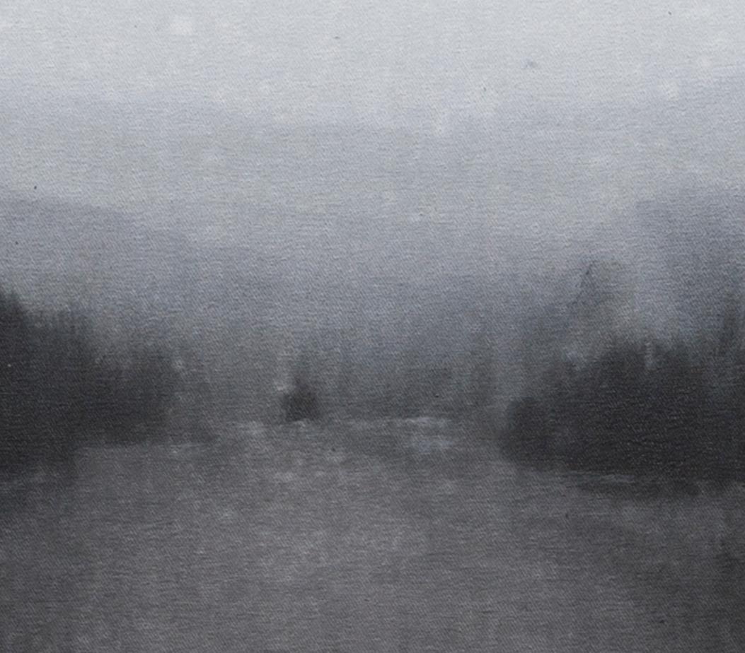 Zeitgenössische Kunst, Wasser, Landschaftsmalerei, Dunkel, V. - 21. Jahrhundert (Schwarz), Landscape Painting, von Jon Errazu