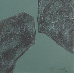 Stones XXII - 21e siècle, contemporain, peinture abstraite, techniques mixtes