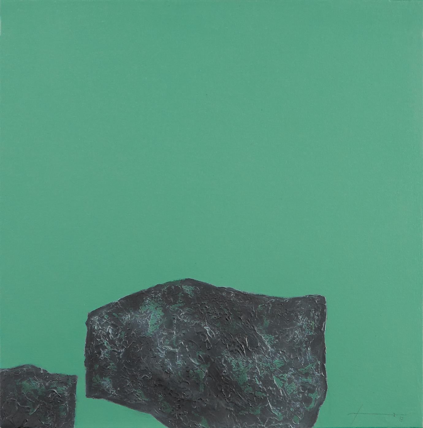 Stones XXIV - 21. Jahrhundert, Zeitgenössisch, Abstrakte Malerei, Mixed Media