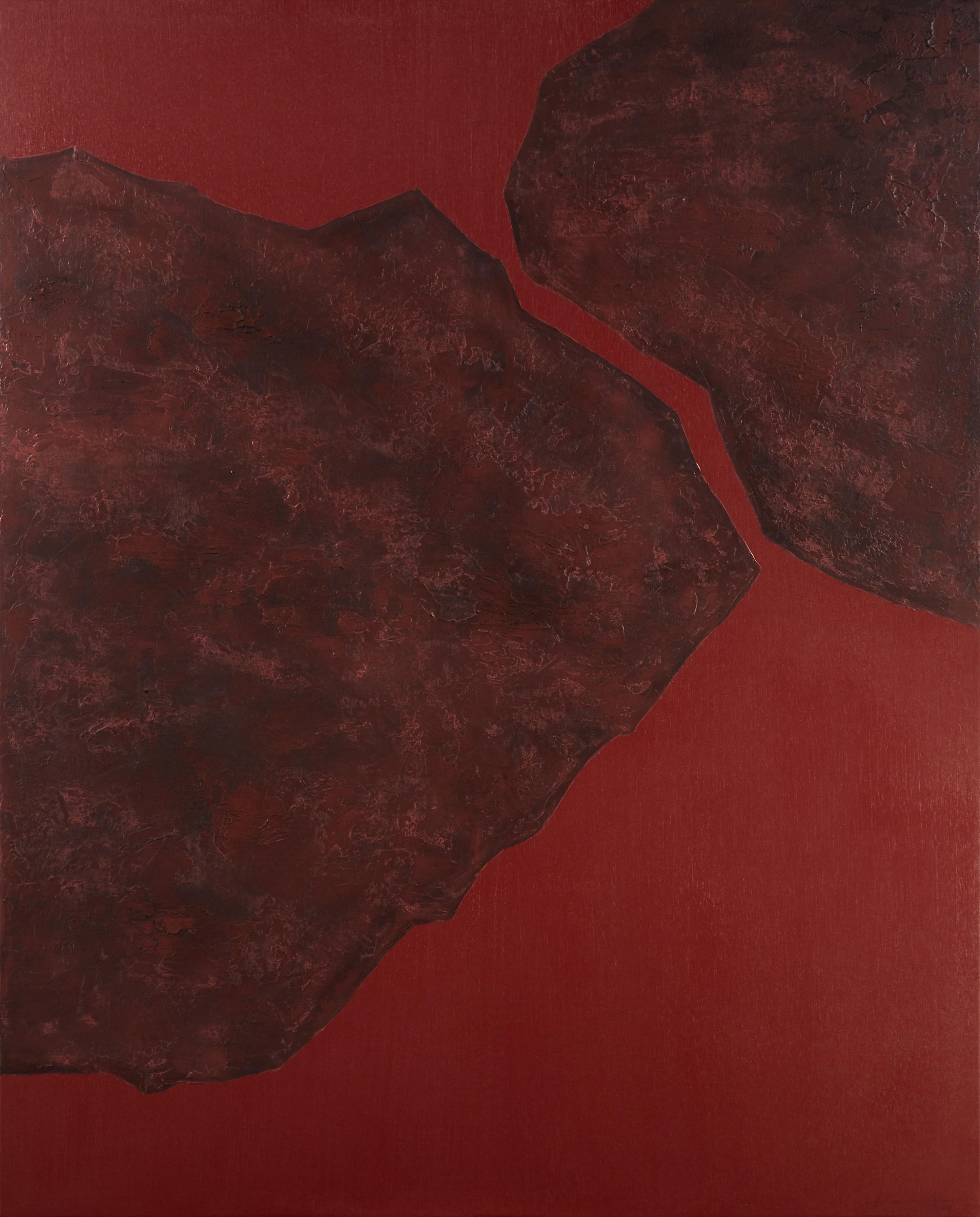 Stones XXV - 21st Century, Contemporary, Abstract Painting, Mixed Media