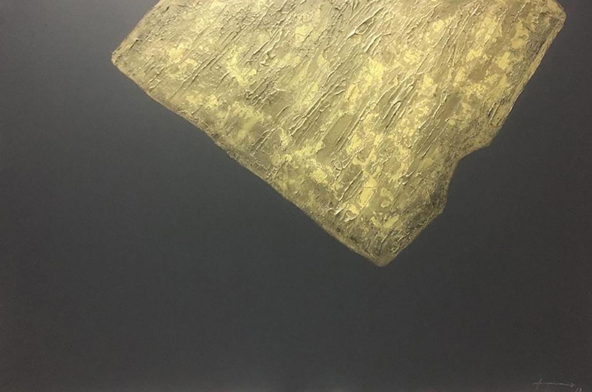 Abstract Painting di Jon Errazu - Stones XXVIII (II) - 21° secolo, Contemporaneo, Pittura astratta, Tecnica mista
