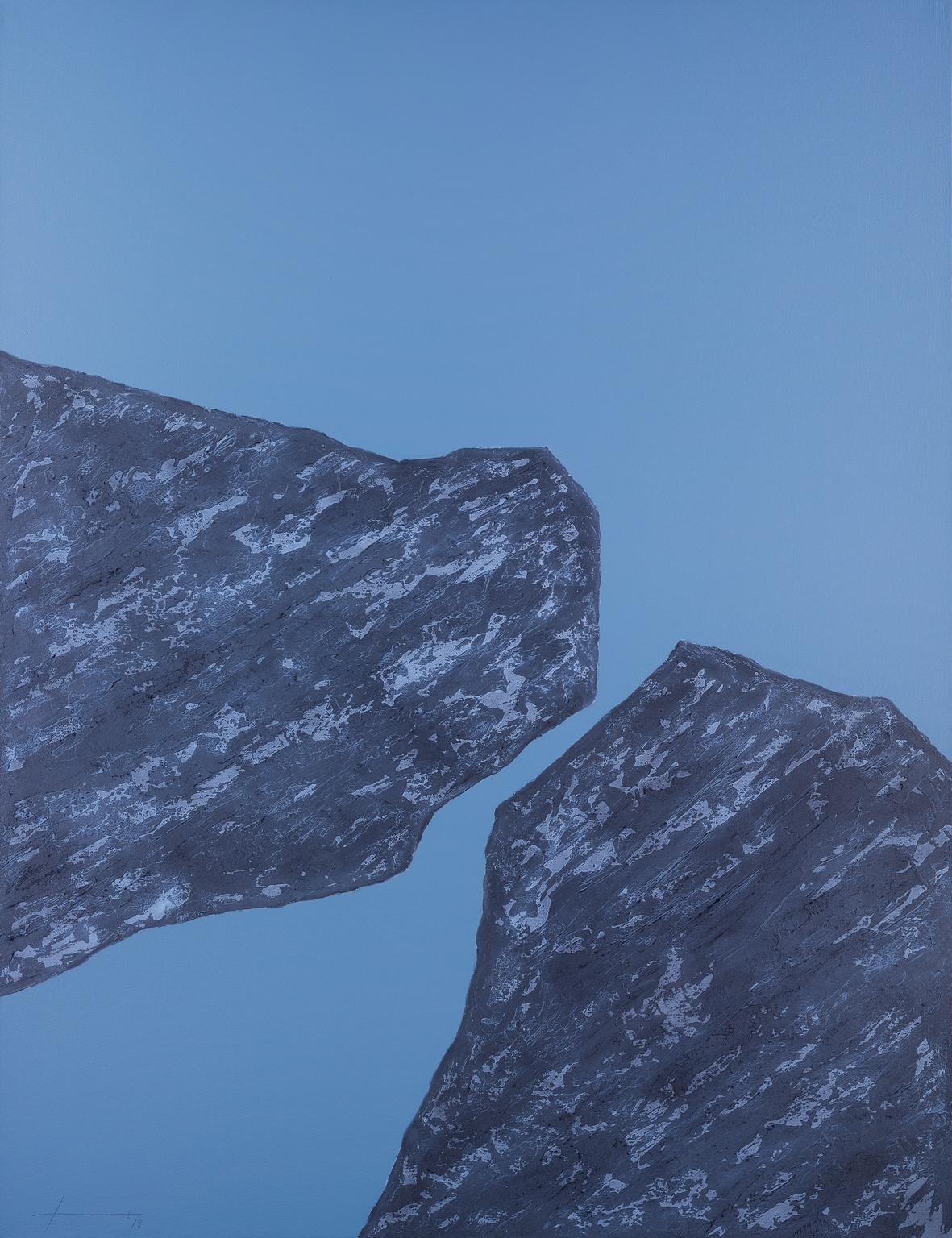 Abstract Painting Jon Errazu - A Stone XXXIII - 21e siècle, Contemporain, Peinture abstraite, Technique mixte