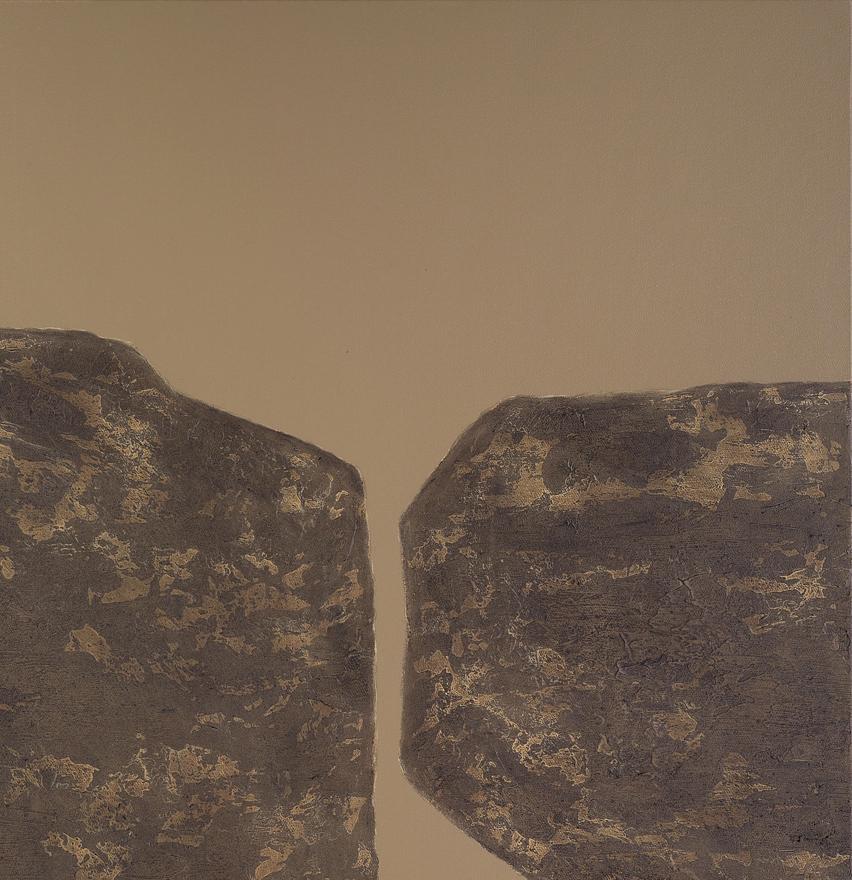 Stones XXXIV - 21. Jahrhundert, Zeitgenössisch, Abstrakte Malerei, Mixed Media im Angebot 1