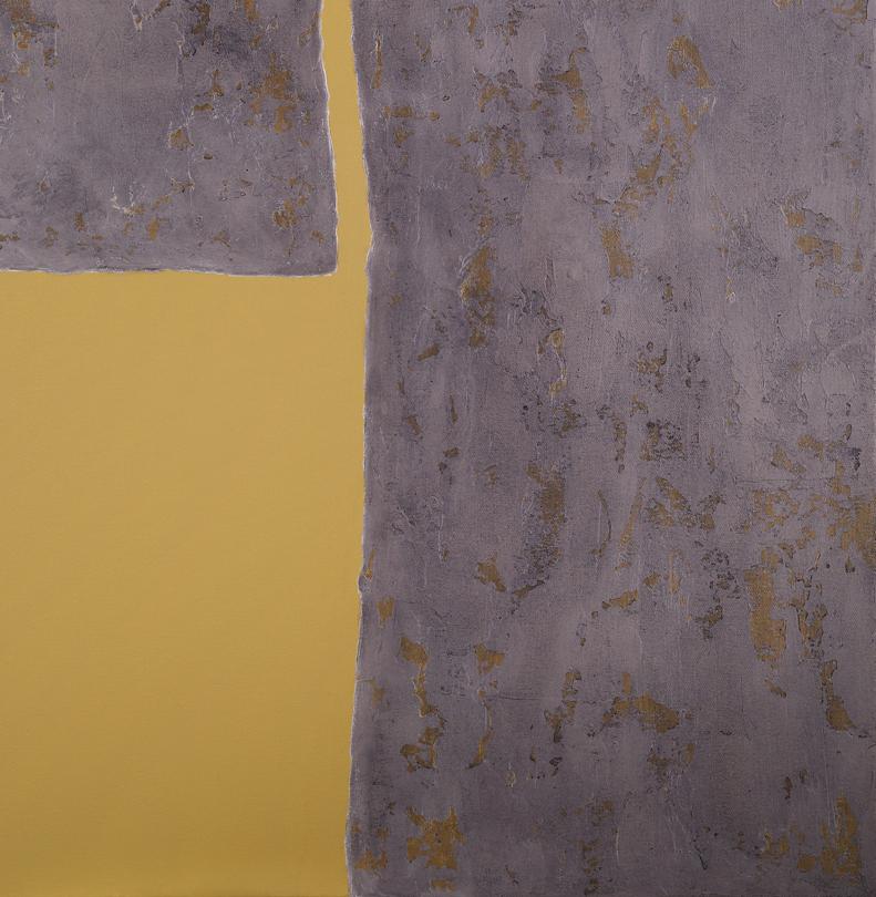 Stones XXXV - 21. Jahrhundert, Zeitgenössisch, Abstrakte Malerei, Mixed Media (Grau), Landscape Painting, von Jon Errazu