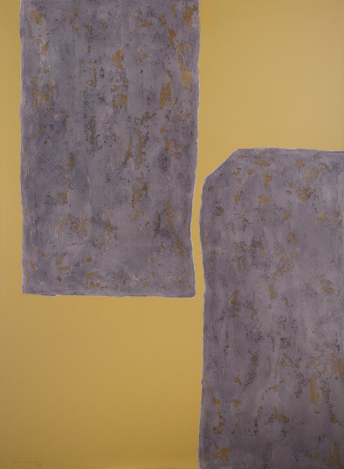 Stones XXXV - 21st Century, Contemporary, Abstract Painting, Mixed Media