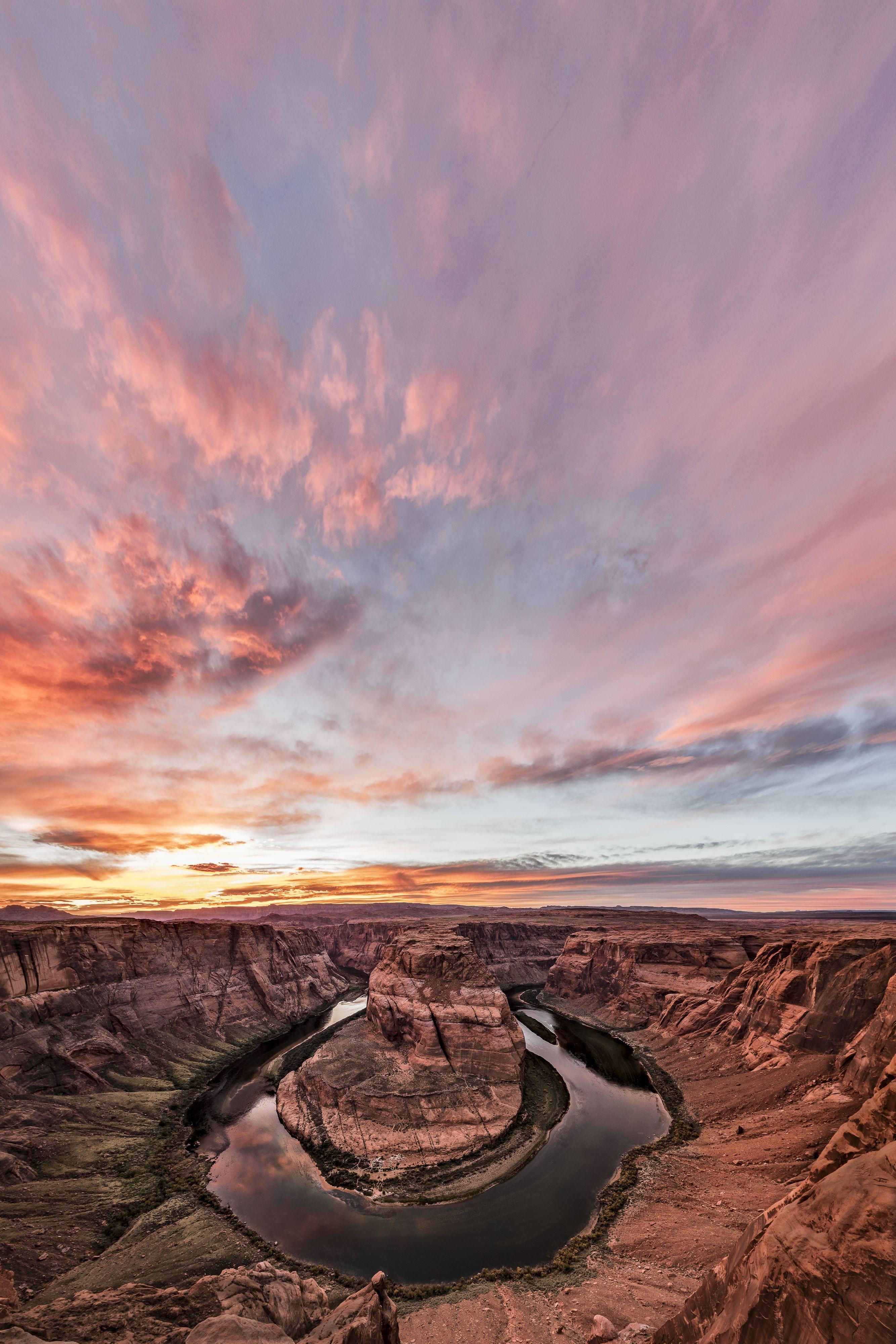 Jon Glaser Color Photograph - 180 Degrees of Sunset, Photograph, Archival Ink Jet