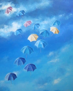 Flying High  - acrylic contemporary original painting by Jon Gubbay 