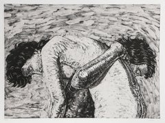Rescue, Modern Aquatint Etching by Jon Imber