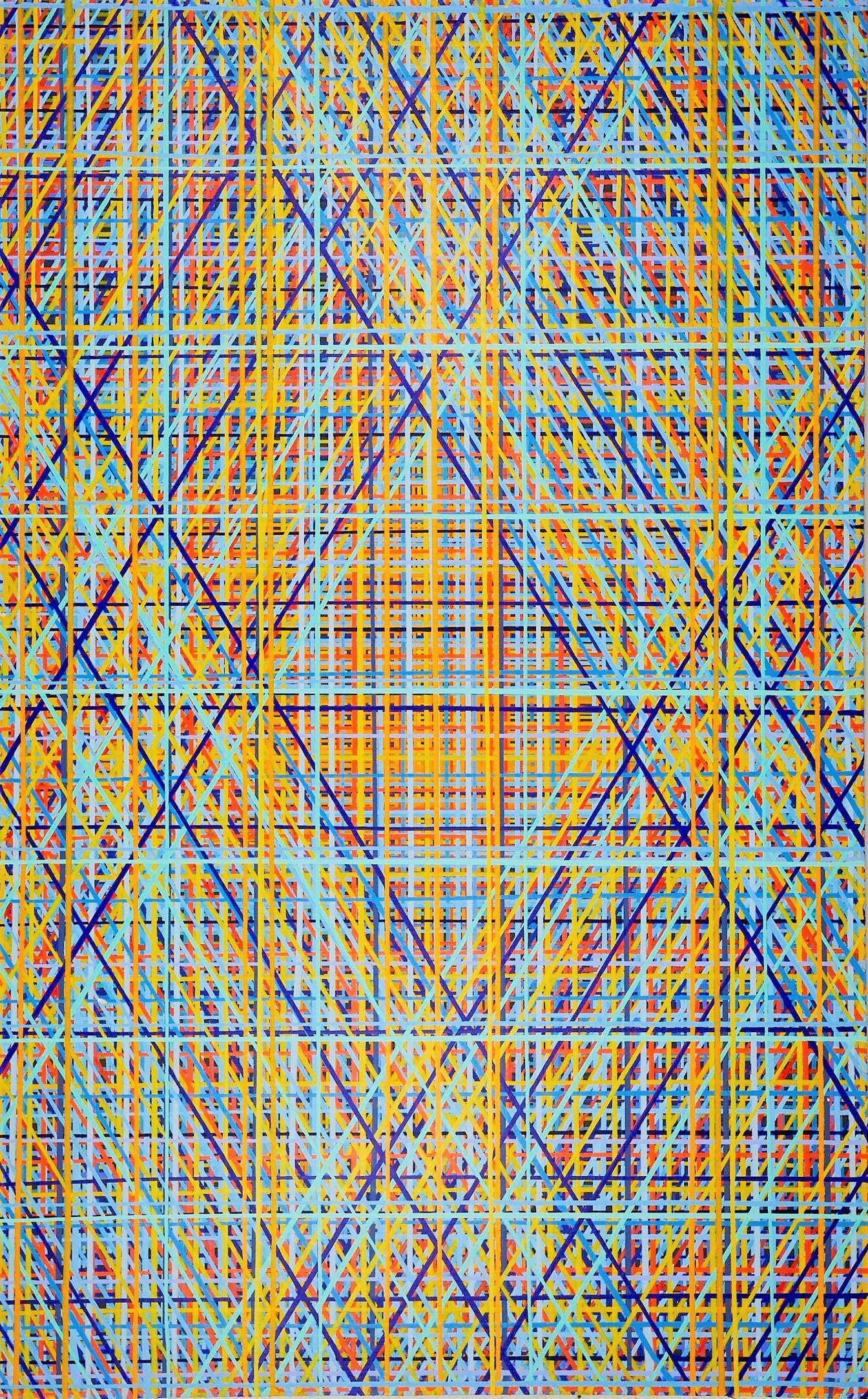 "Süßester Niedergang"
Acryl auf Leinwand
96 x 60 Zoll.

Wiederholte Methode, Farbe zu tropfen, um ein Gefühl von Tiefe zu erzeugen. Die Schwerkraft nutzen, um sich wiederholende Linien aus hellen Tönen zu schaffen. Kunstwerke von Jon James.

Siehe