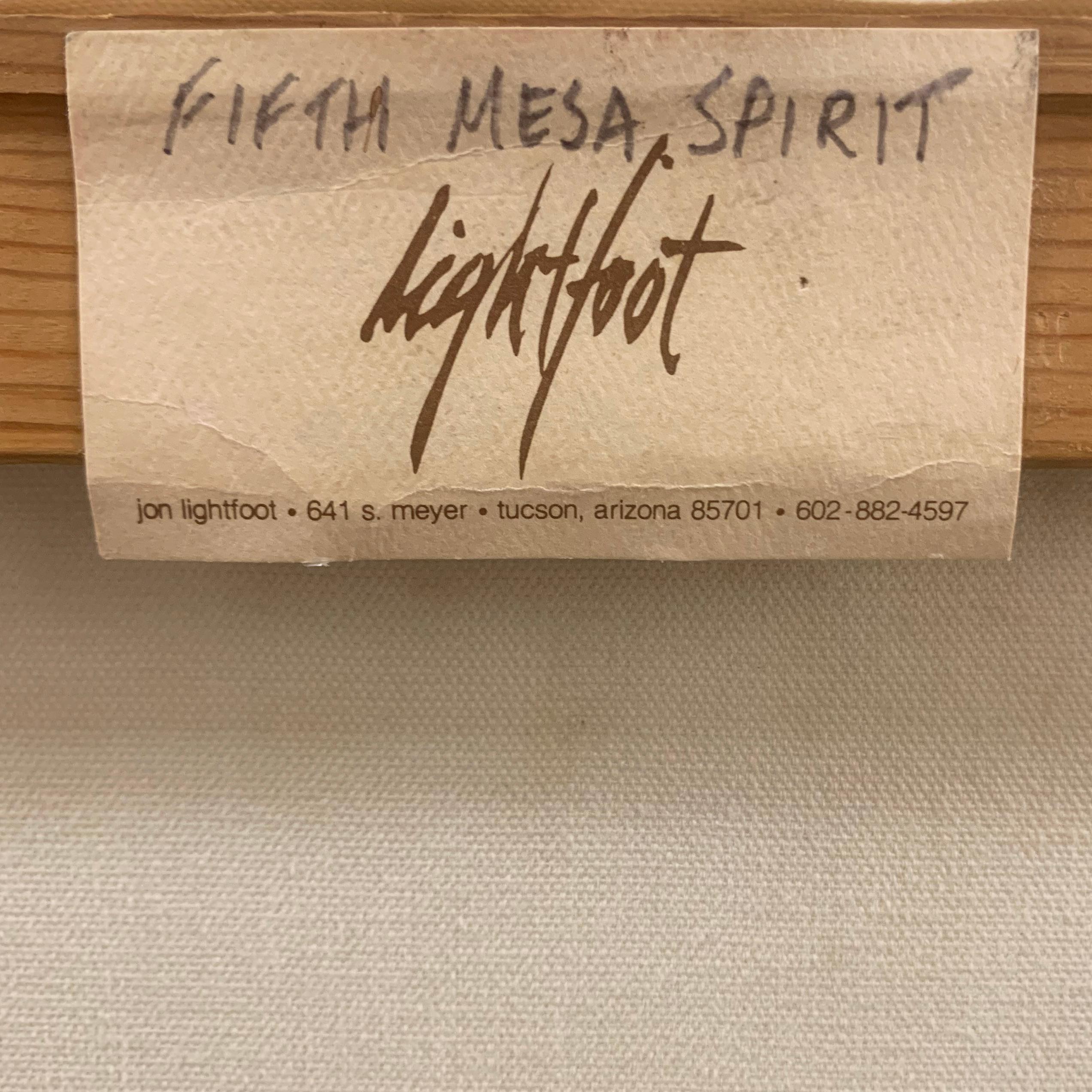 'Fifth Mesa Spirit', Cherokee, Art Students League, New York, Milan, Tucson, Oil For Sale 4