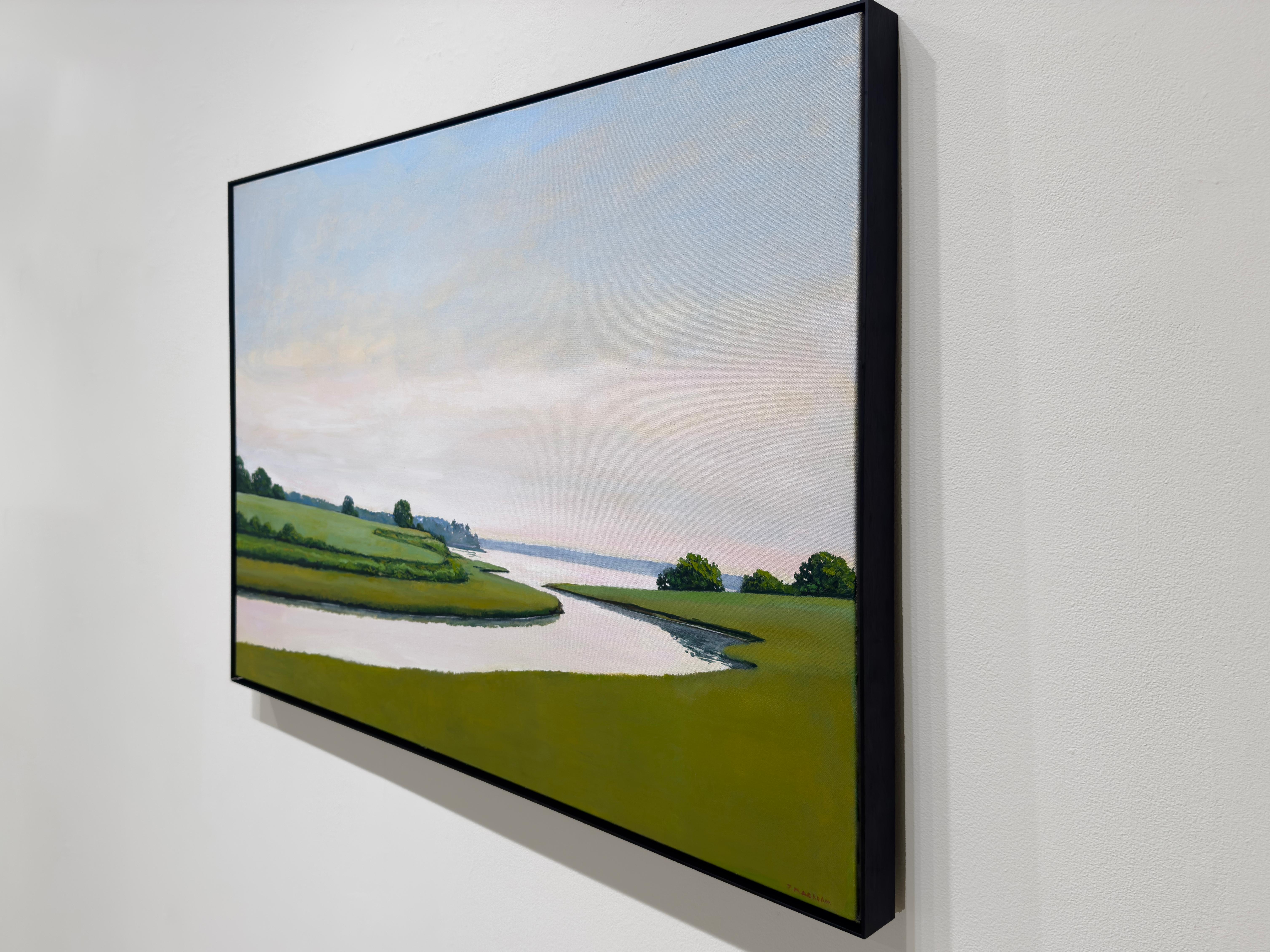 COASTLINE, MAINE - Landschaft, Realismus (Zeitgenössisch), Painting, von Jon MacAdam
