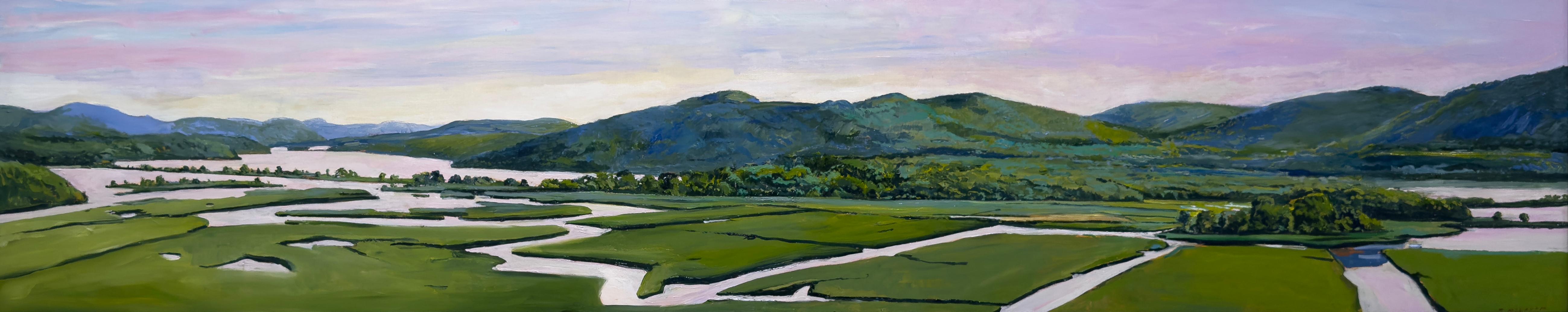 Jon MacAdam Landscape Painting - CONSTITUTION MARSH STUDY - Landscape / Waterscape / Realism