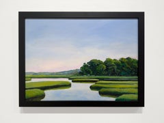 HIGH TIDE, SALT MARSH - Landscape, Realism, Waterscape