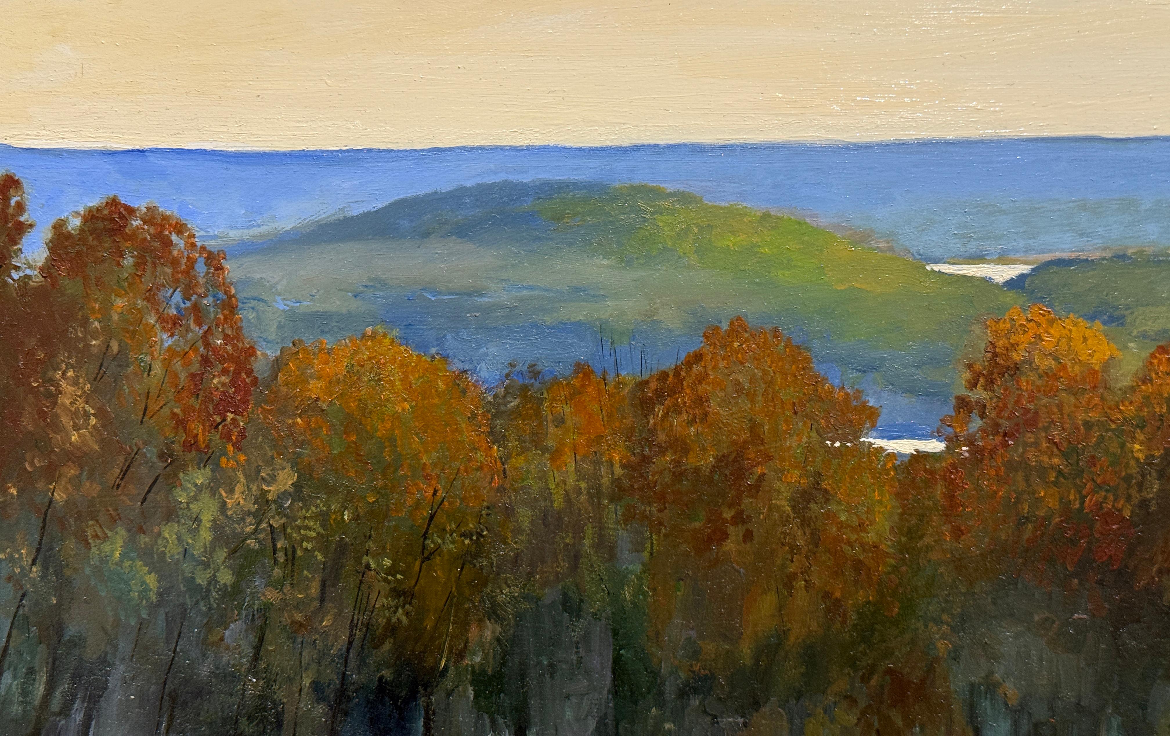 QUABBIN RESERVOIR (FALL) - Plein air / Realismus / Landschaft im Angebot 1