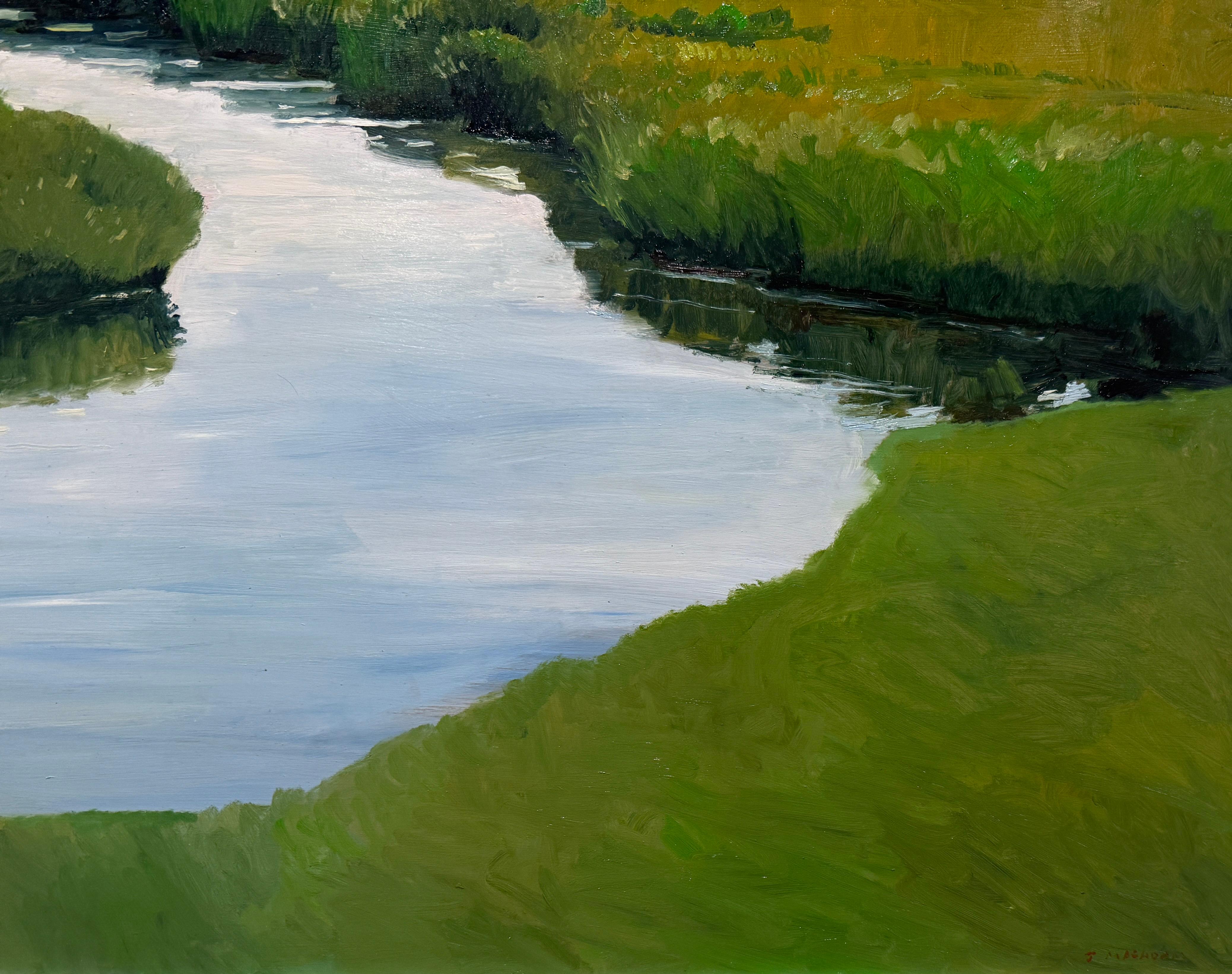 SUMMER MARSH (LITTLE RIVER) - Paisaje, Realismo en venta 2