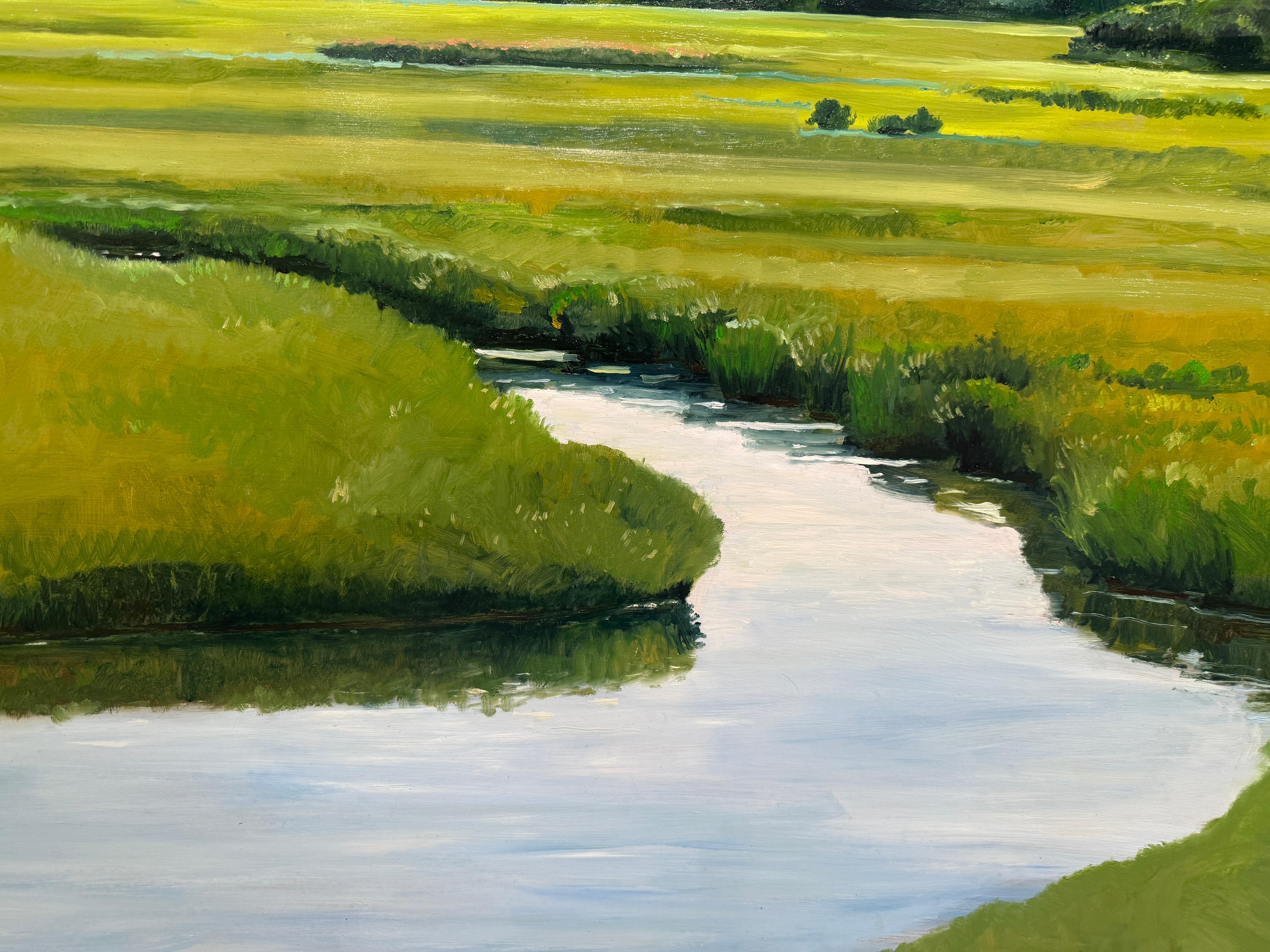SUMMER MARSH (LITTLE RIVER) - Paisaje, Realismo en venta 4