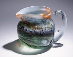Jon Meyer Vase, Early American Studio Art Glass 1970s-1980s