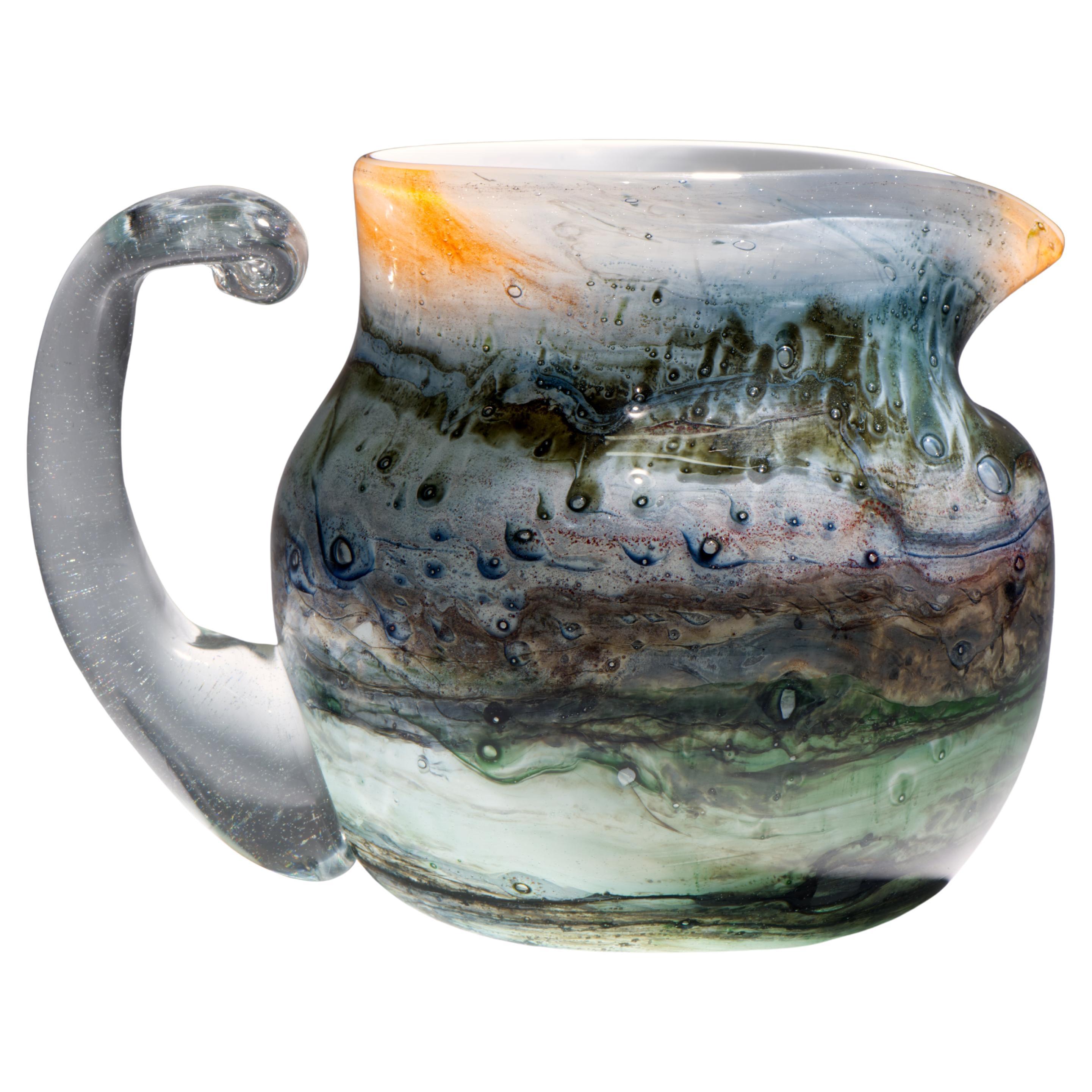 Jon Meyer Vase, Early American Studio Art Glass 1970s-1980s