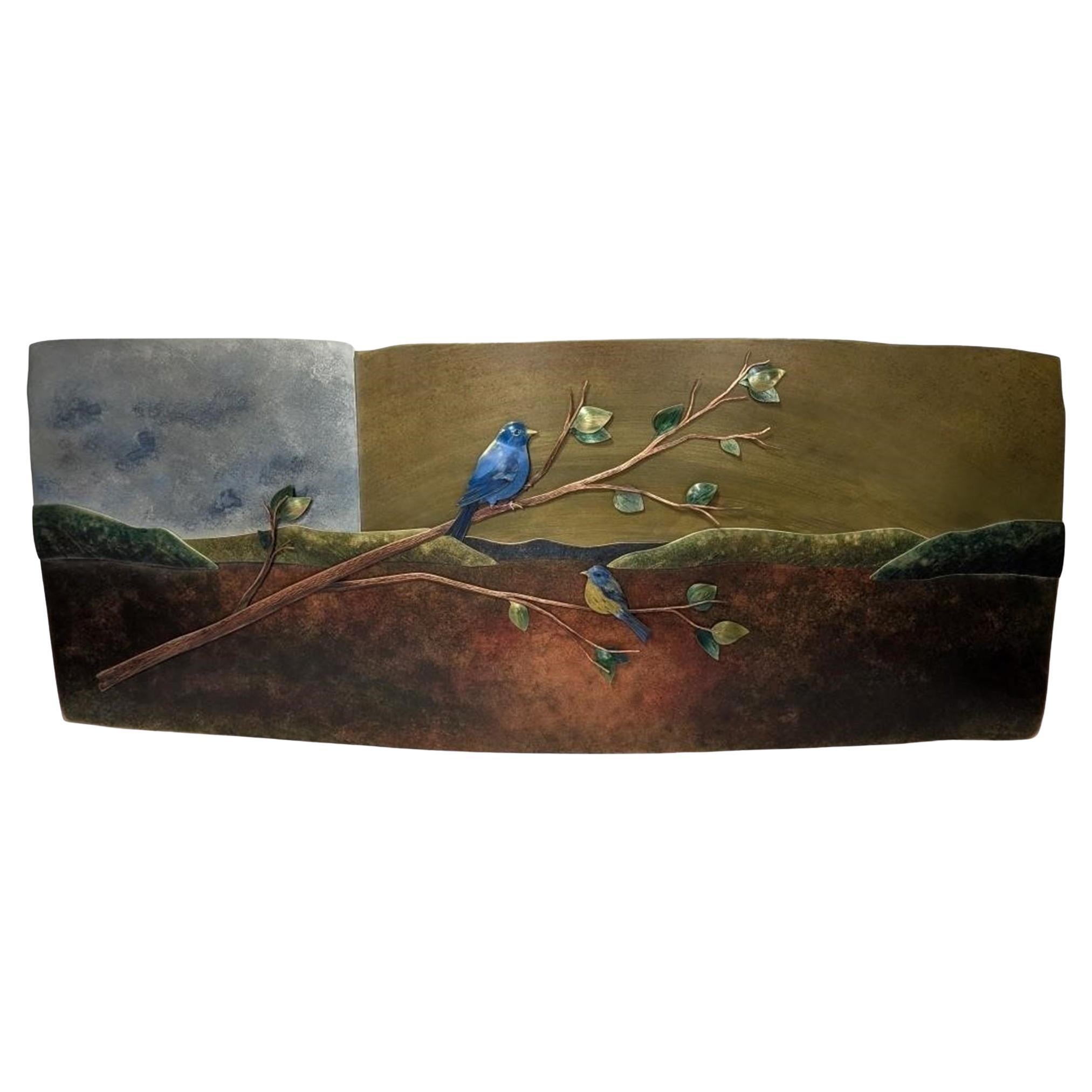 Jon Michael Route Original Bronze Titled Two Georgia Songbirds For Sale