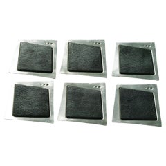 Jon Michael Route Pewter & Leather Coasters