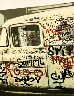 Photographie d'art graffiti, sérigraphie, camion, New York, années 1970, Pop Art
