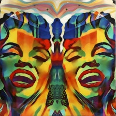 Marilyn, Pop Art Print Under Resin by Jon Planas