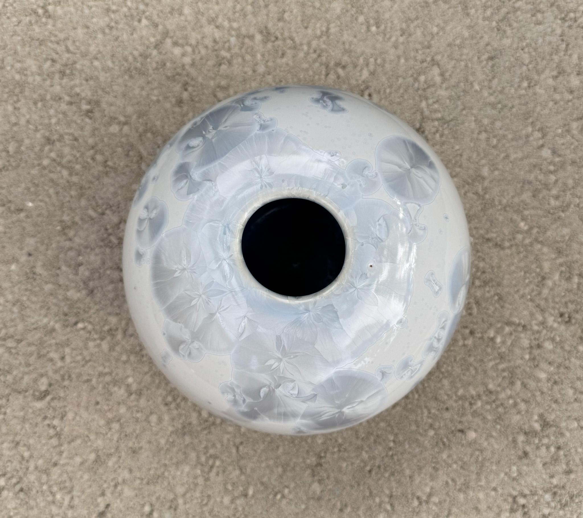 Jon Price Crystalline Glaze Ceramic Vase, California, circa 1985 For Sale 3