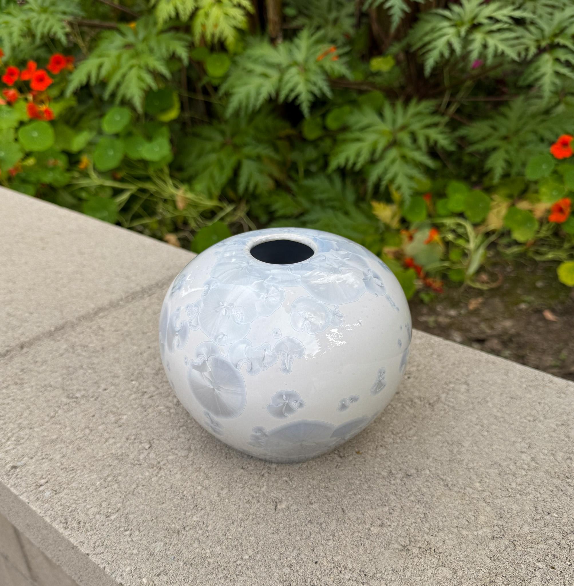 Post-Modern Jon Price Crystalline Glaze Ceramic Vase, California, circa 1985 For Sale