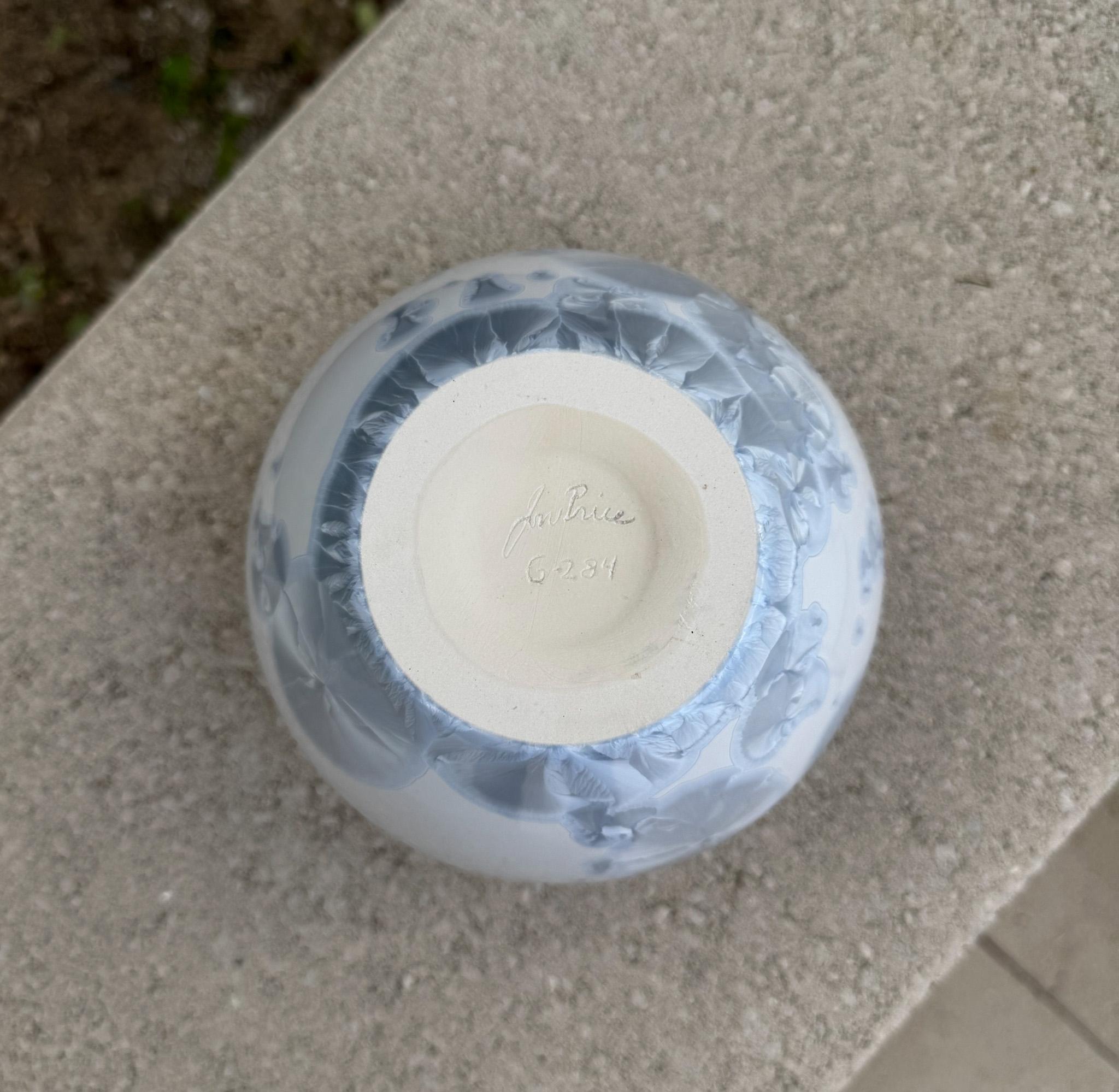 Jon Price Crystalline Glaze Ceramic Vase, California, circa 1985 In Good Condition For Sale In San Juan Capistrano, CA