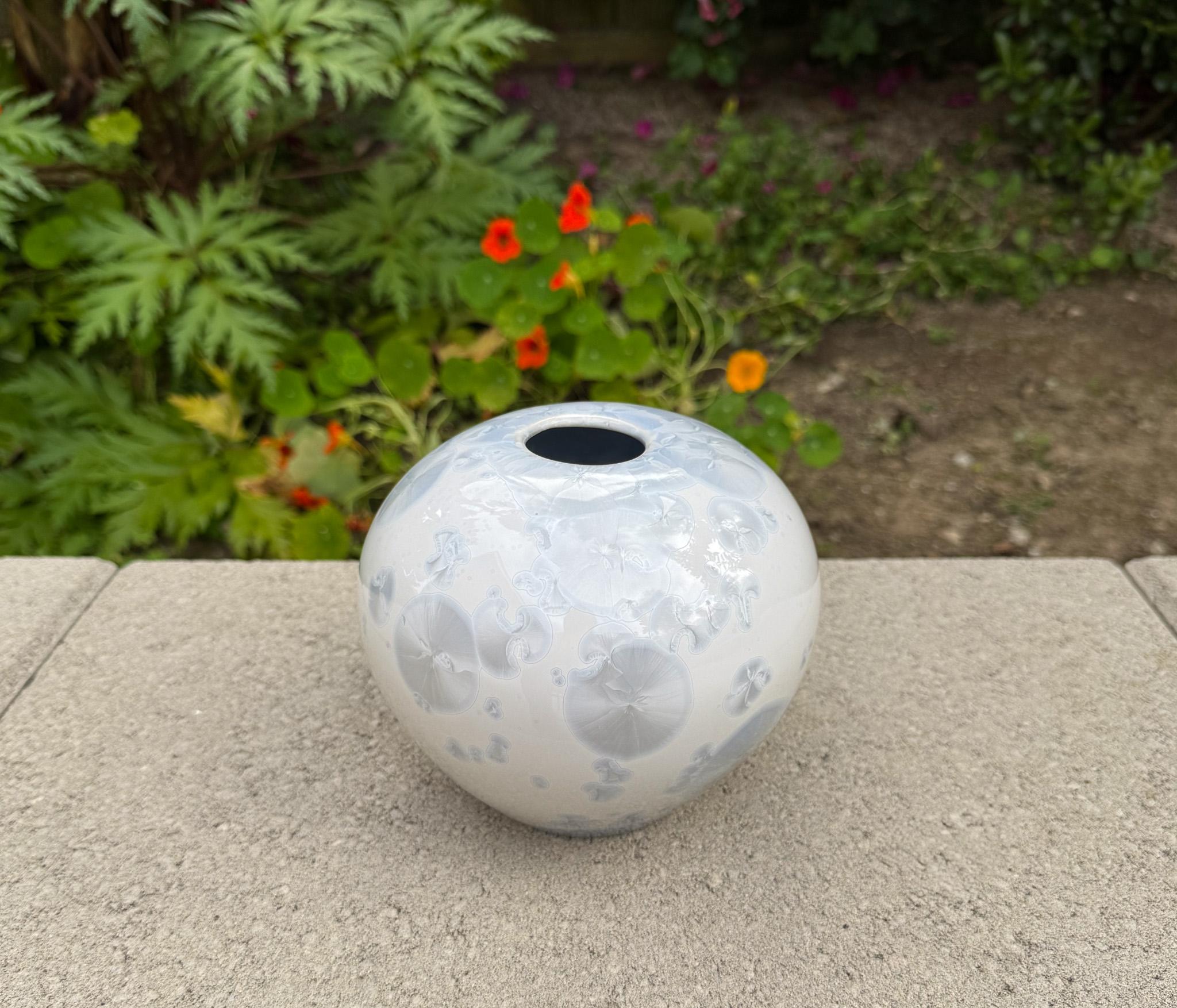 Jon Price Crystalline Glaze Ceramic Vase, California, circa 1985 For Sale 1