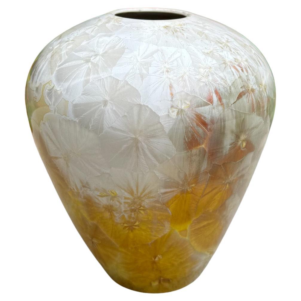 Jon Price Crystalline Glaze Ceramic Vase, California, circa 1985