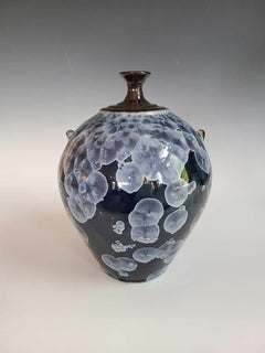 "Princess Iris, " Abstract Crystalline Glazed, Porcelain Vase