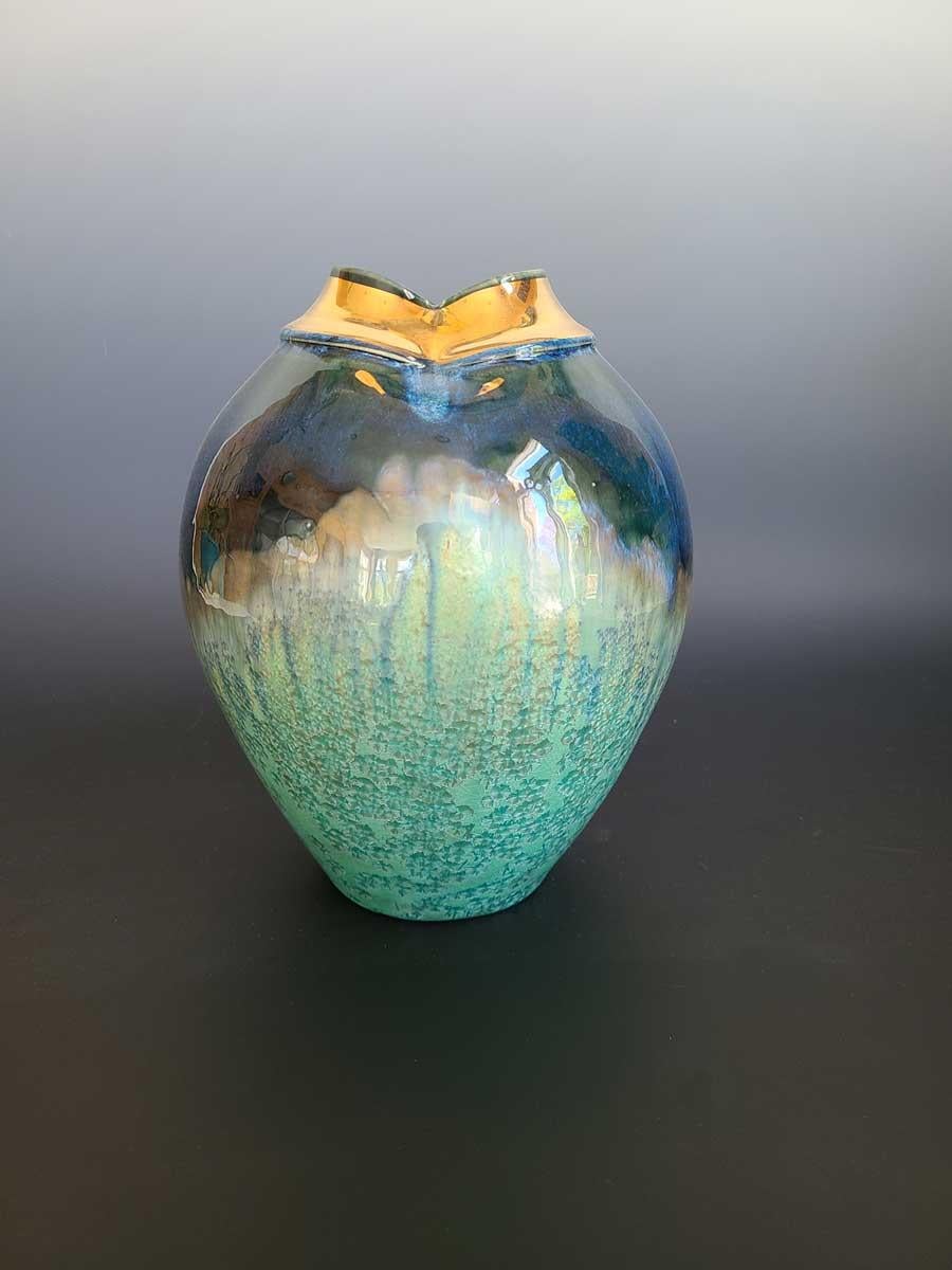 Jon Puzzuoli Abstract Sculpture - "Princess Sarah, " Abstract Ceramic Vase